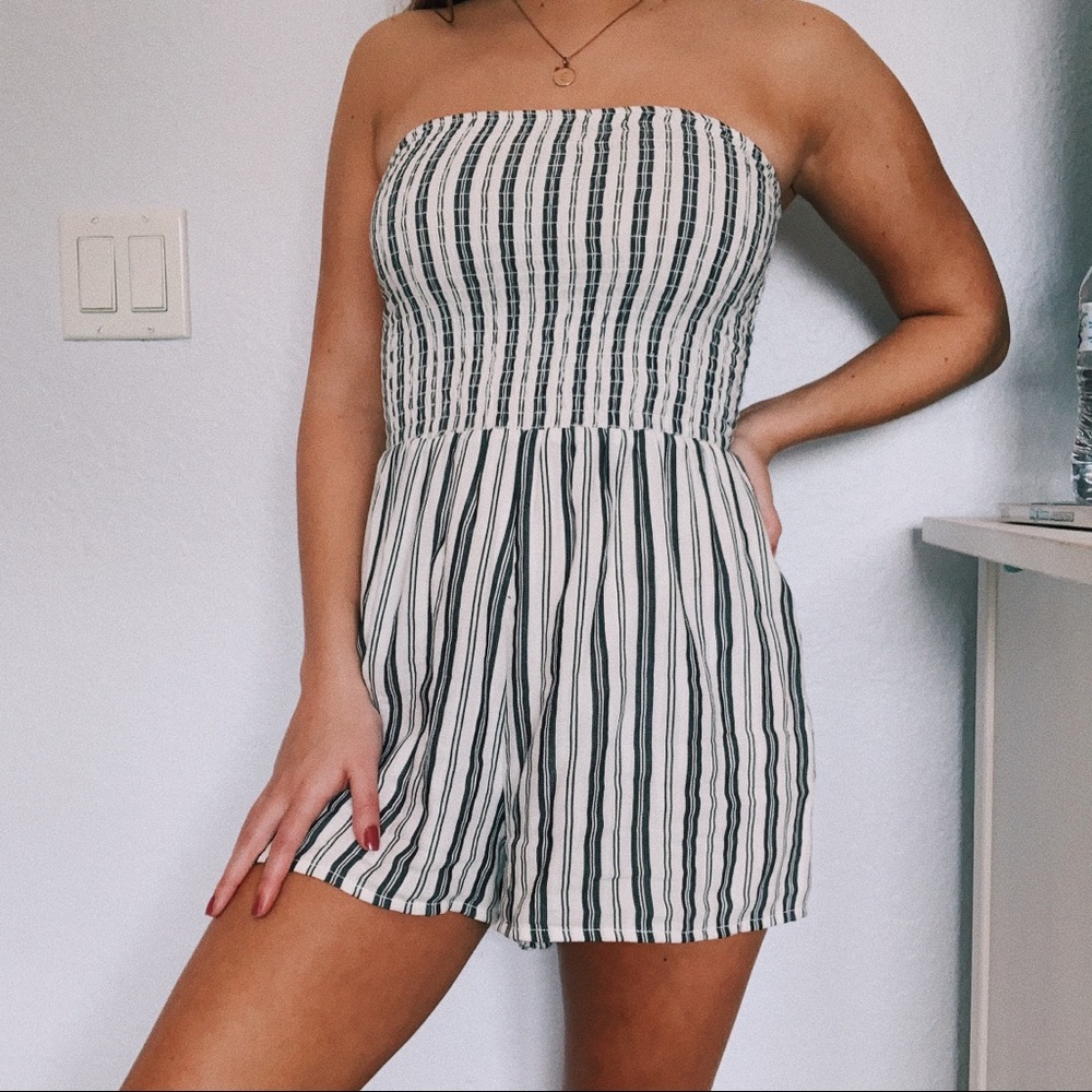 Strapless Romper